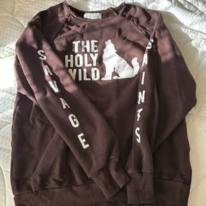 Les Tien The Holy Wild Wolf Sweater L